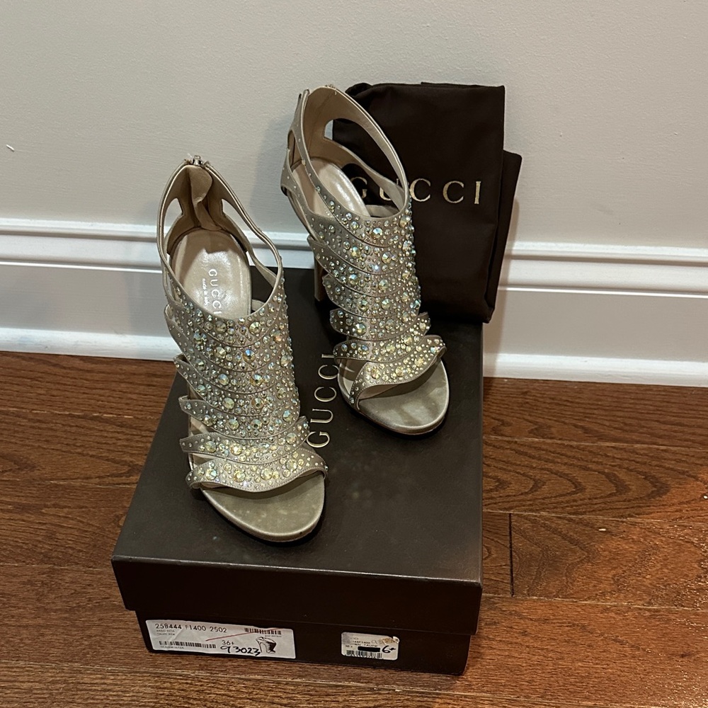 Gucci Women's Rhinestone heels 36.5